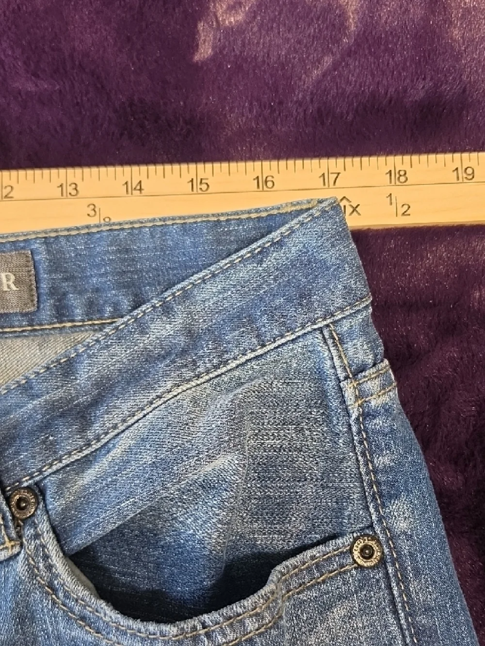 BKE Men’s Straight Distressed Medium Blue Jeans sz 34 R